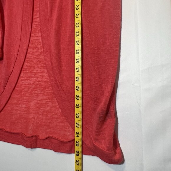 Sunday In Brooklyn Anthropologie Women Open Front Cardigan Medium Red Christmas - Picture 7 of 9